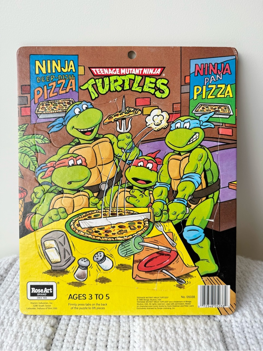 1990 Rose Art Teenage Mutant Ninja Turtles  Puzzle